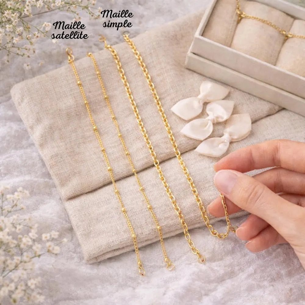 Bola de grossesse doré sablé breloques soleil zircon et lune nacre